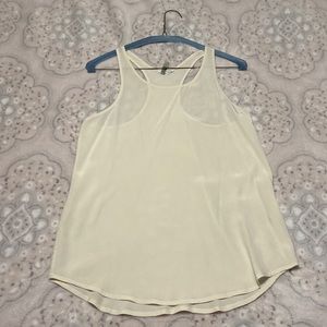 CLUB MONACO SILK RACERBACK TANK